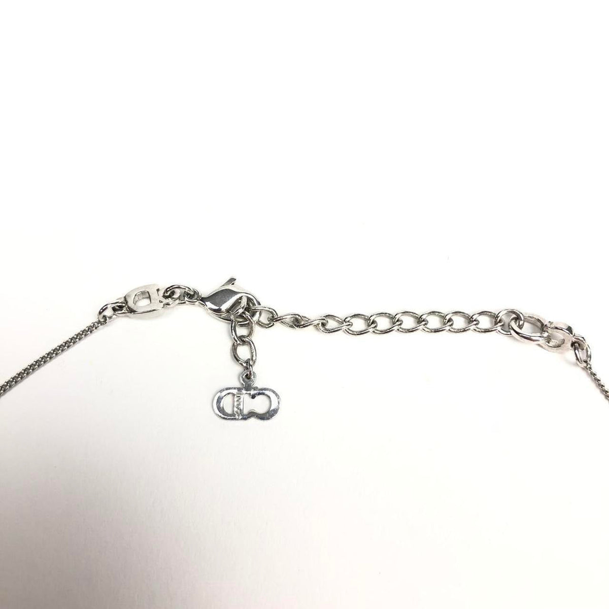 CHRISTIAN DIOR DIAMANTÉ TAG NECKLACE