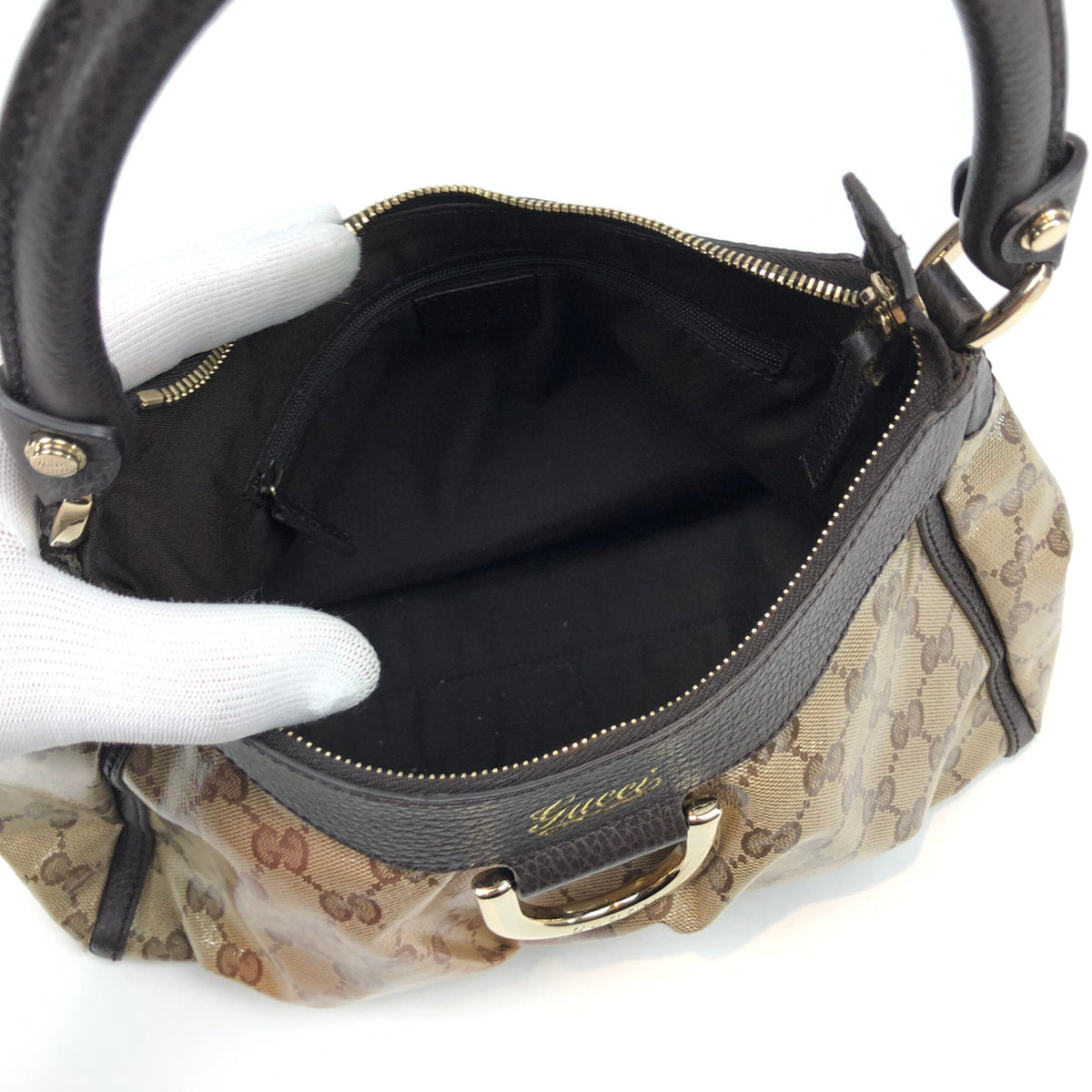 GUCCI MONOGRAM ABBEY SHOULDER BAG