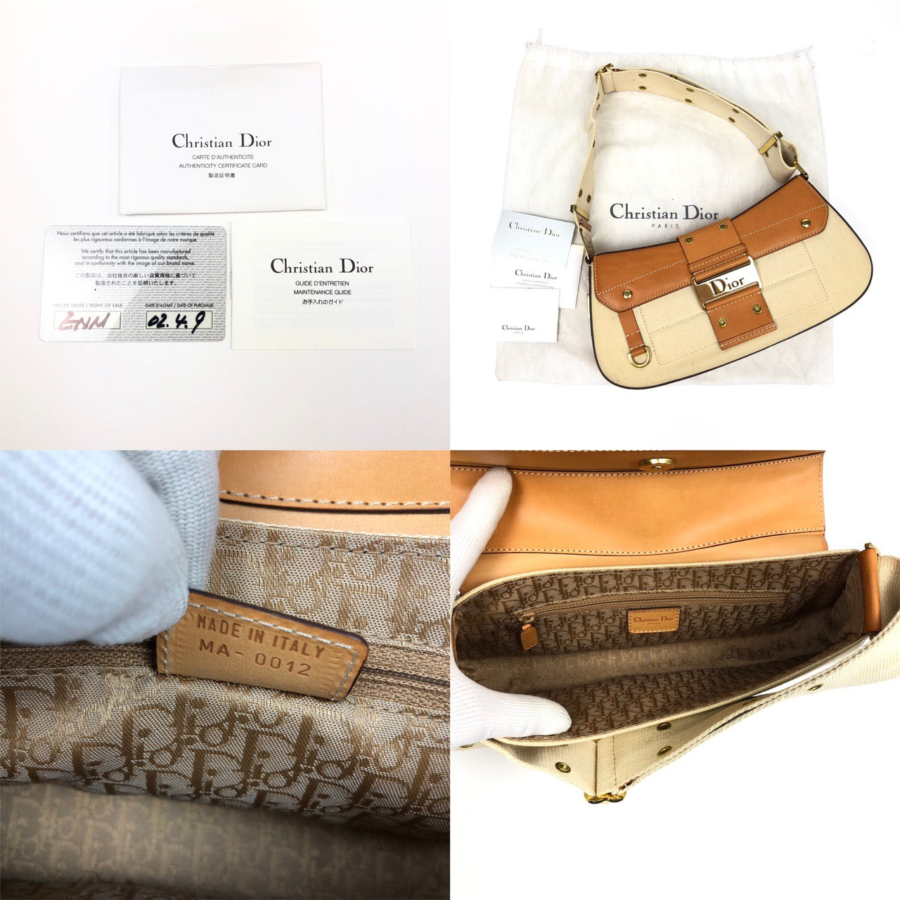 CHRISTIAN DIOR COLUMBUS SHOULDER BAG
