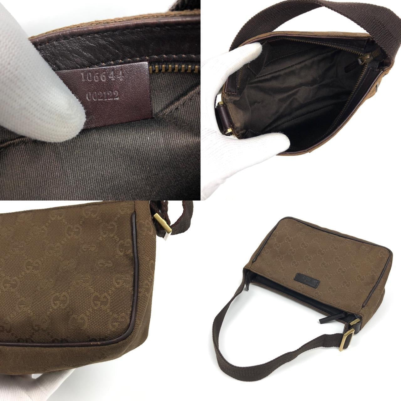 GUCCI MONOGRAM SHOULDER BAG