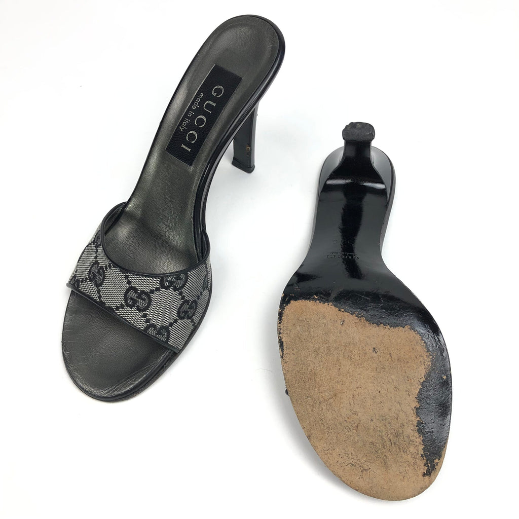 GUCCI MONOGRAM HEELS -  UK 3 / US 5 / EU 36