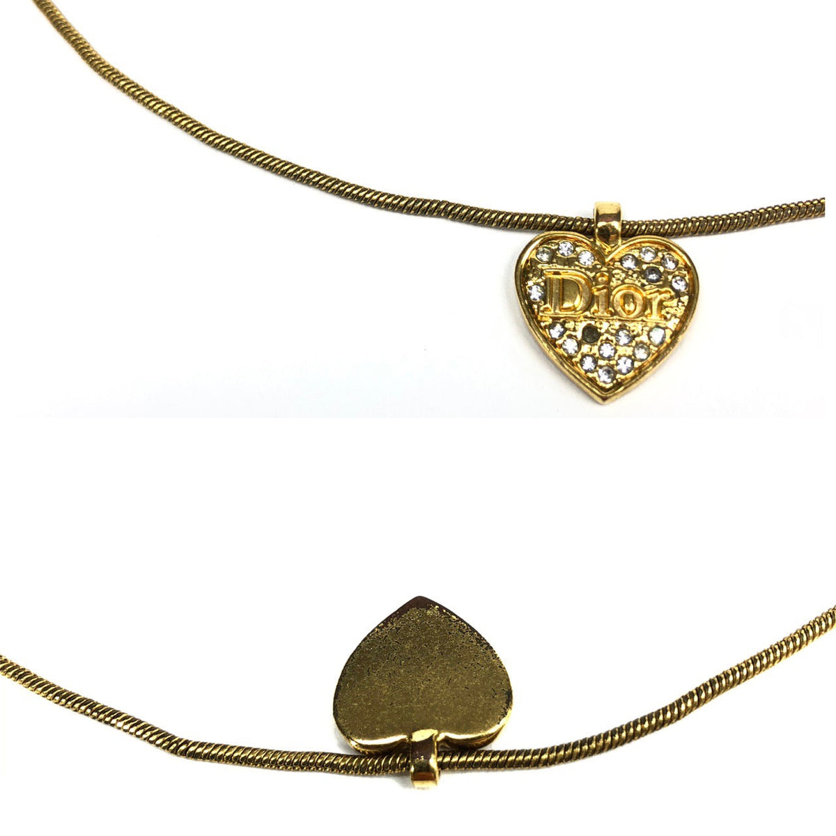 CHRISTIAN DIOR HEART NECKLACE