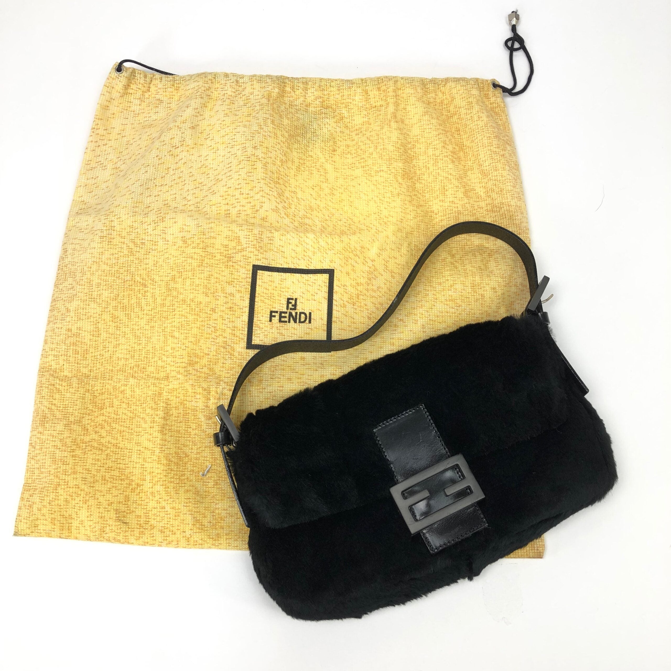 FENDI MINK FUR BAGUETTE BAG