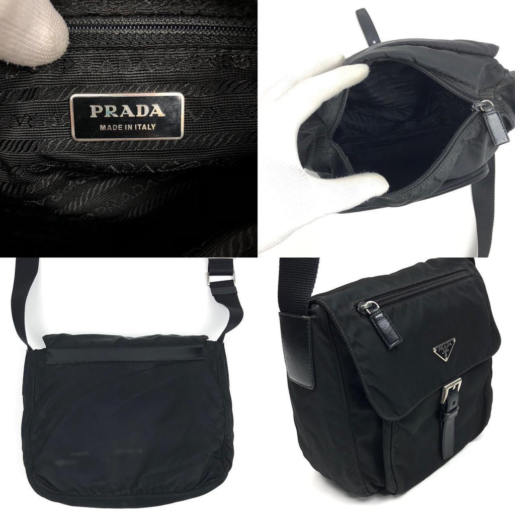 PRADA NYLON BUCKLE CROSSBODY BAG