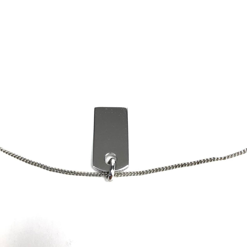 CHRISTIAN DIOR DIAMANTÉ TAG NECKLACE