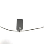 CHRISTIAN DIOR DIAMANTÉ TAG NECKLACE