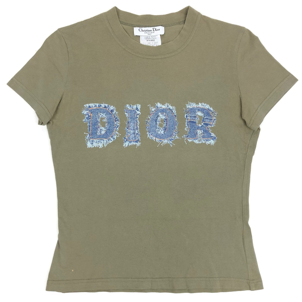 CHRISTIAN DIOR DENIM PRINT T-SHIRT