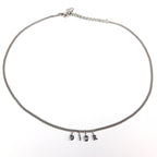 CHRISTIAN DIOR SPELL-OUT NECKLACE