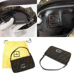 FENDI ZUCCA BAGUETTE SHOULDER BAG