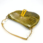 CHRISTIAN DIOR CROCODILE SADDLE BAG