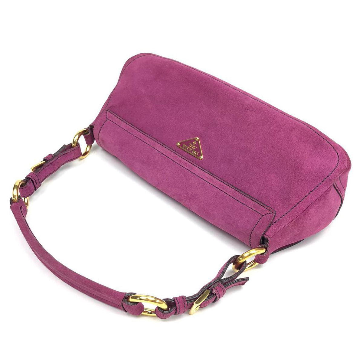 PRADA SUEDE SHOULDER BAG