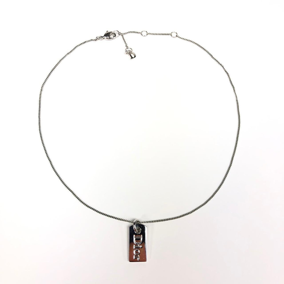 DIOR TAG NECKLACE