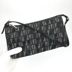 FENDI ZUCCA DENIM SHOULDER BAG