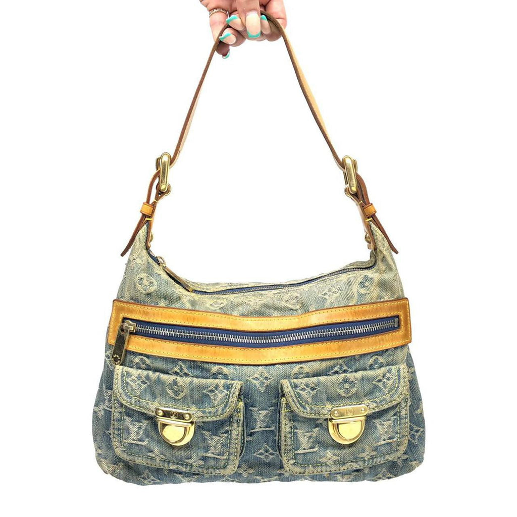 LOUIS VUITTON DENIM SHOULDER BAG