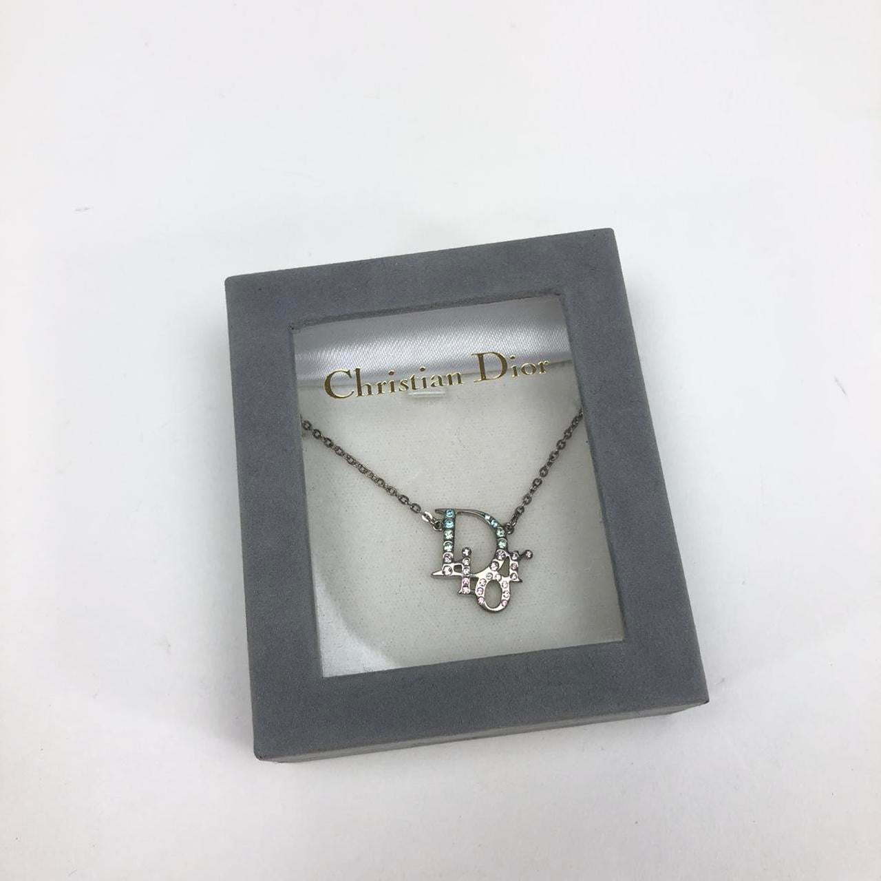 CHRISTIAN DIOR MULTI-COLOUR MONOGRAM NECKLACE