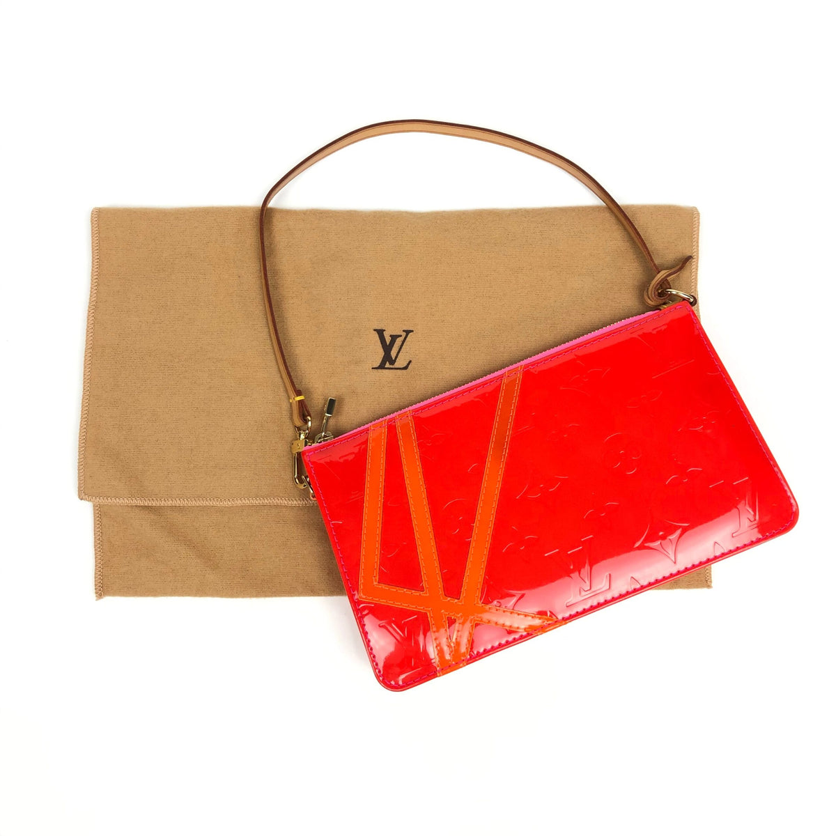 LOUIS VUUTTION X ROBERT WILSON VERNIS POCHETTE SHOULDER BAG