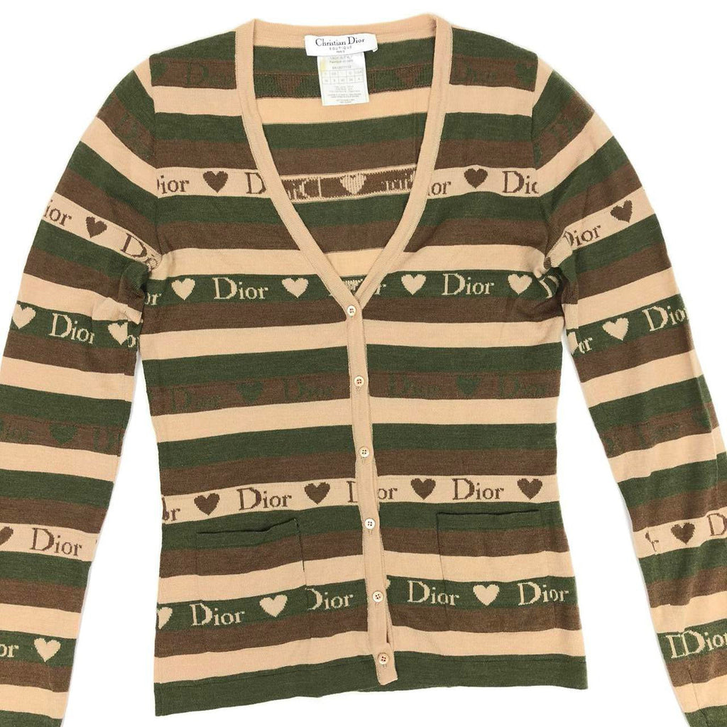 CHRISTIAN DIOR WOOL CARDIGAN