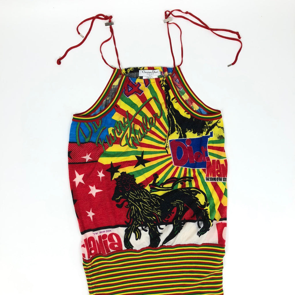 CHRISTIAN DIOR RASTA MANIA DRESS