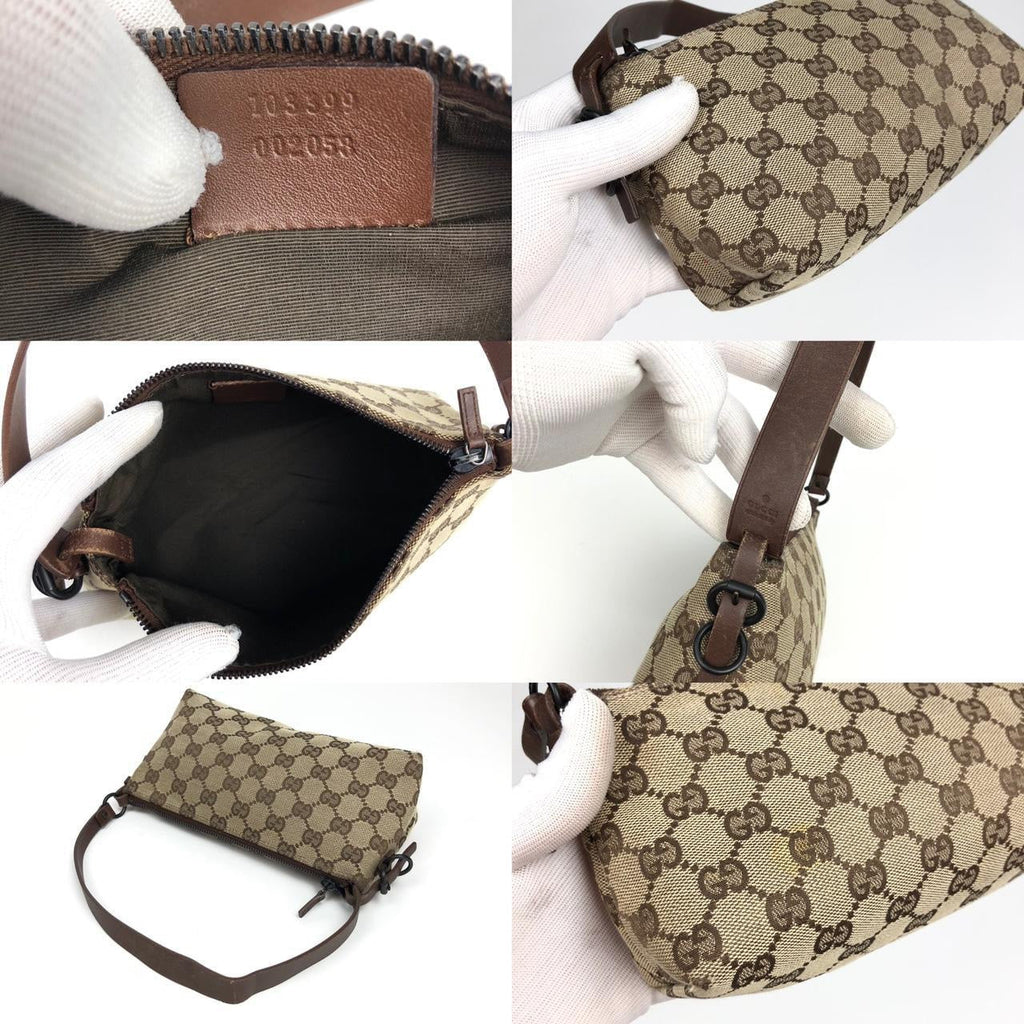 GUCCI MONOGRAM SHOULDER BAG