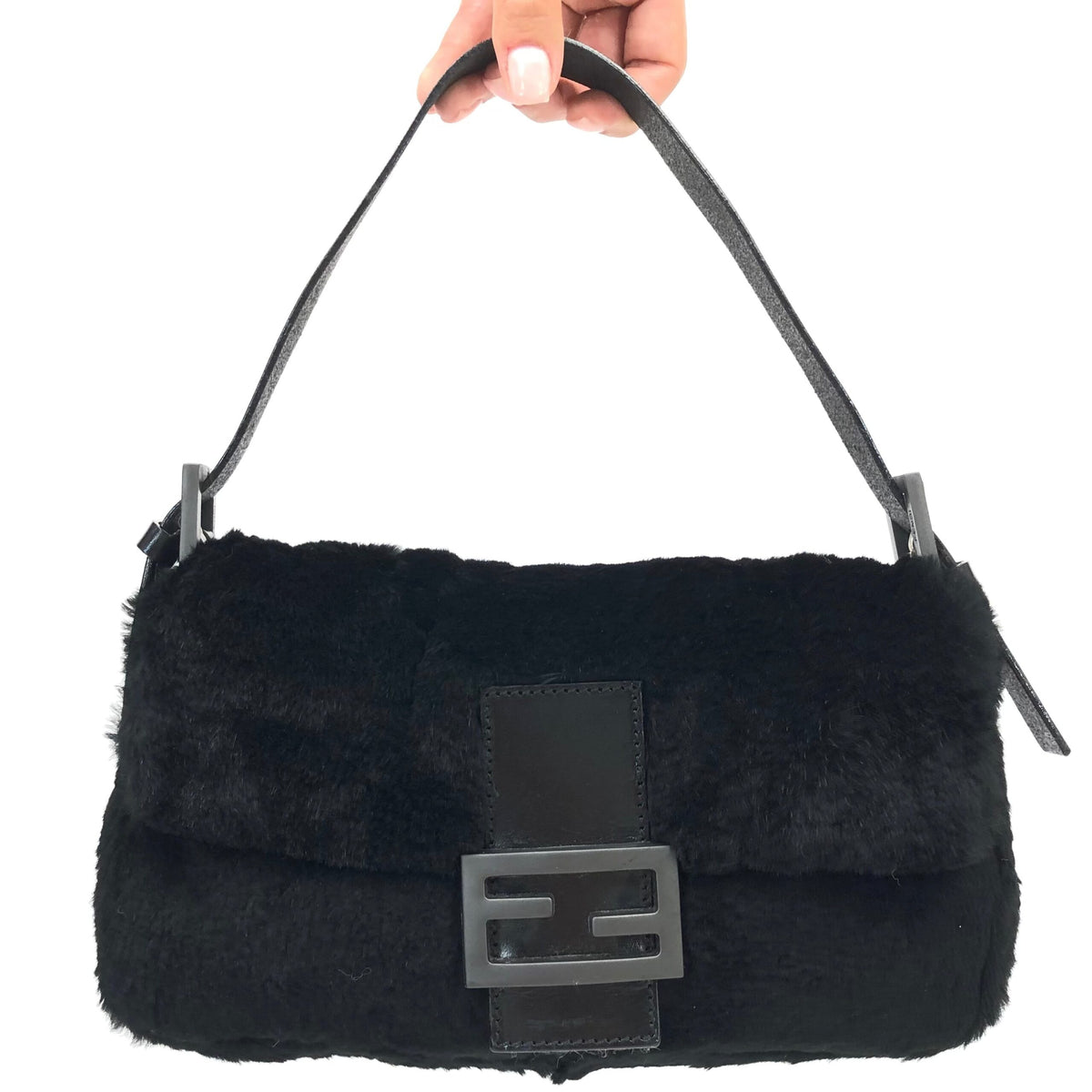 FENDI MINK FUR BAGUETTE BAG