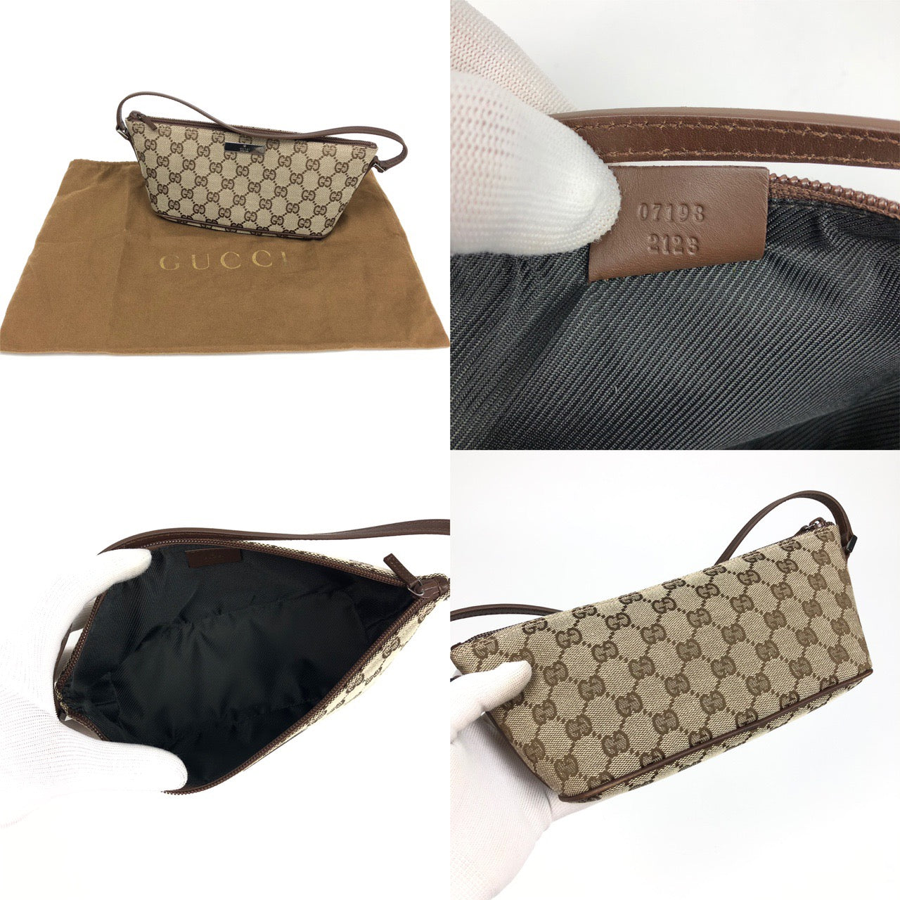 GUCCI MONOGRAM SHOULDER BAG