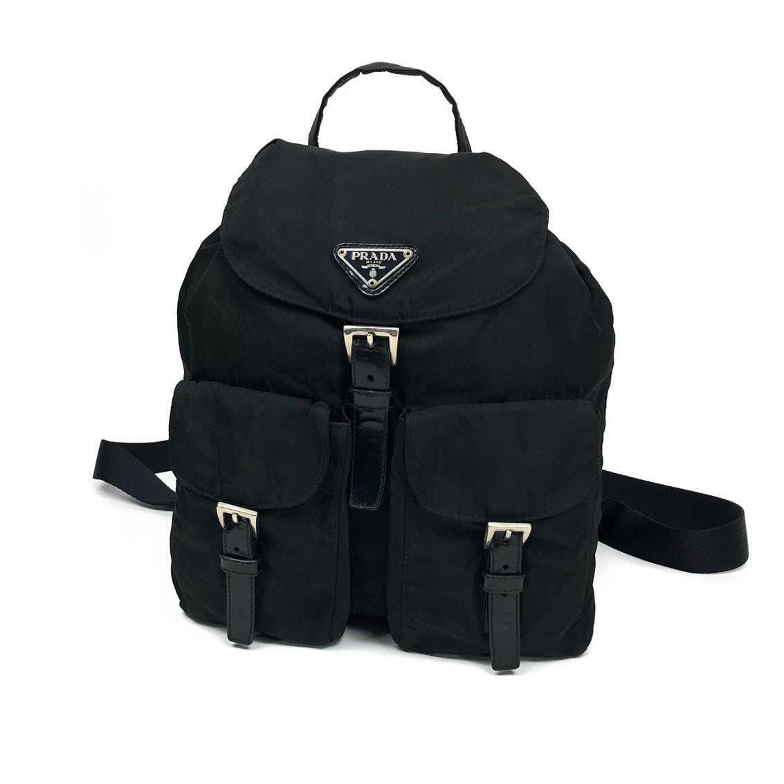 PRADA NYLON DOUBLE BUCKLE BACKPACK