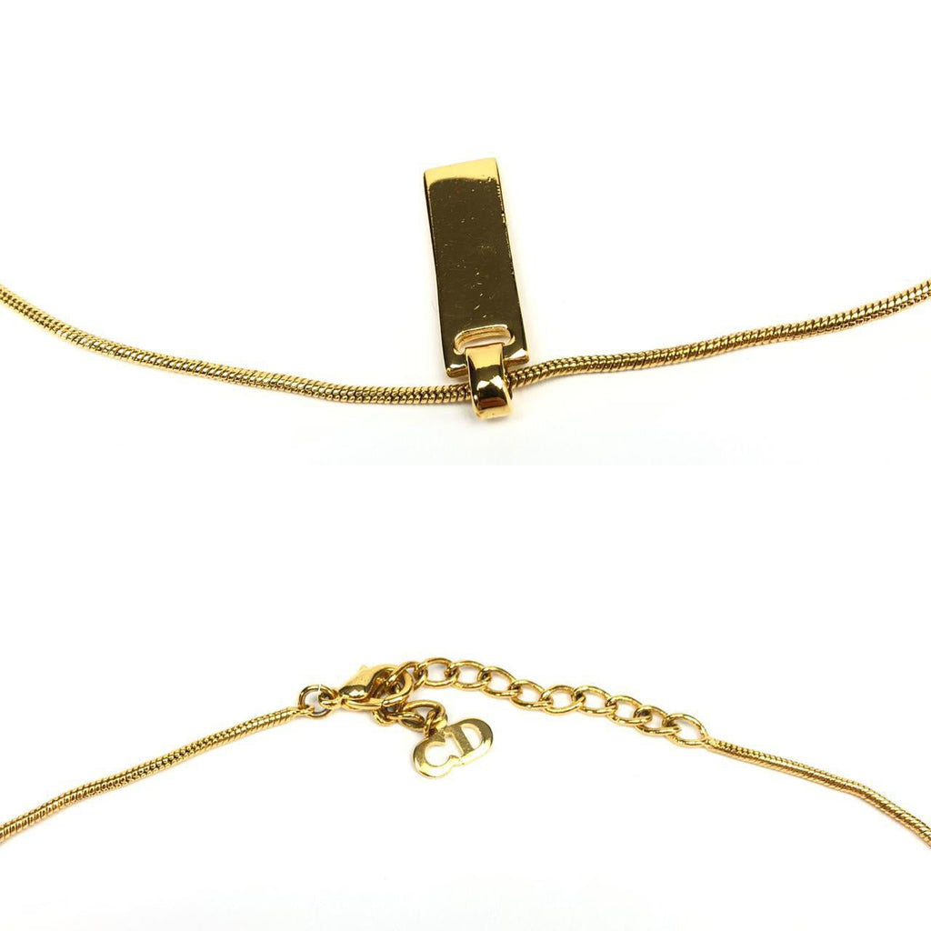 CHRISTIAN DIOR TAG NECKLACE