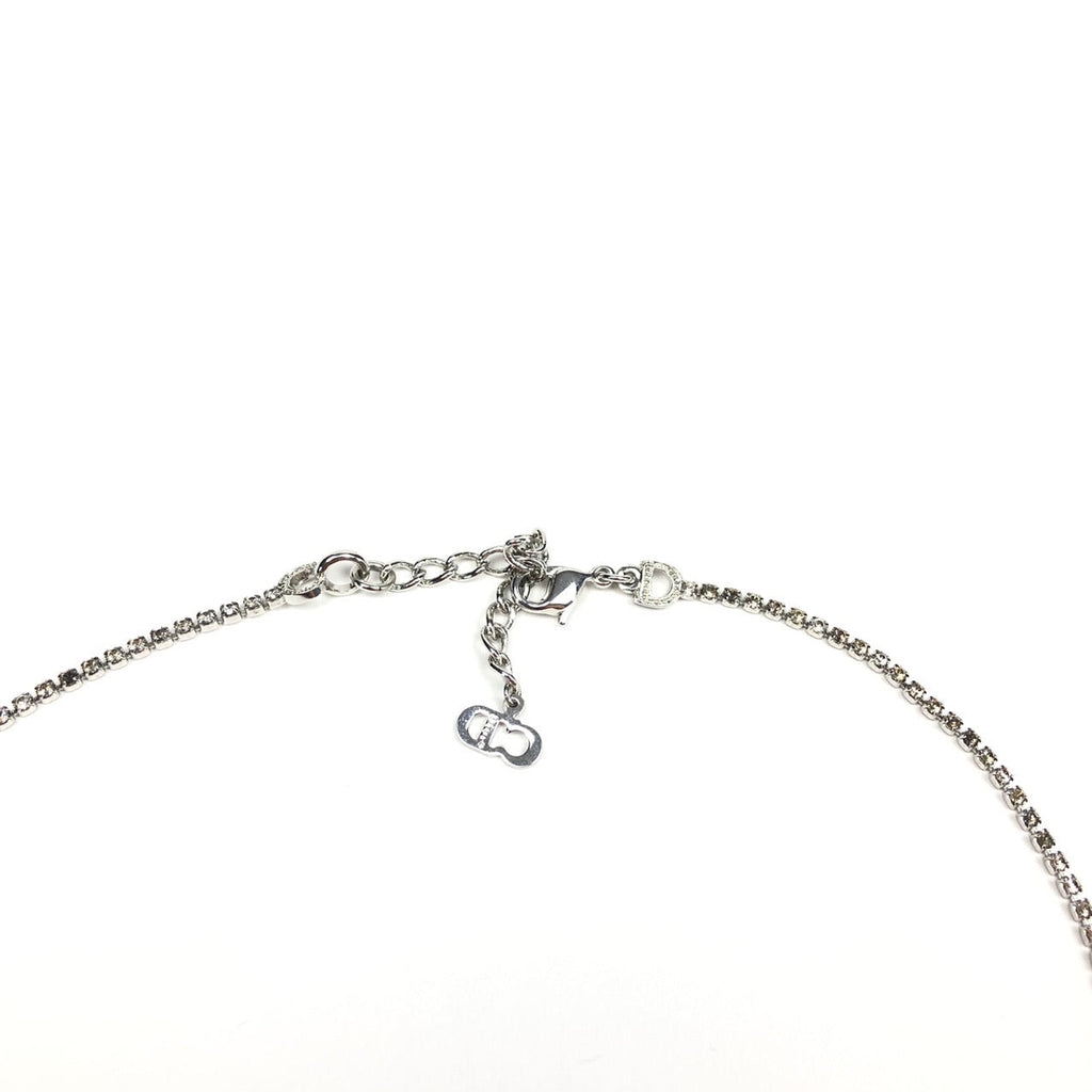CHRISTIAN DIOR JEWELLED TAG NECKLACE