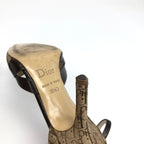 CHRISTIAN DIOR MONOGRAM HEELS -  UK 2.5, US 4.5, EU 35.5