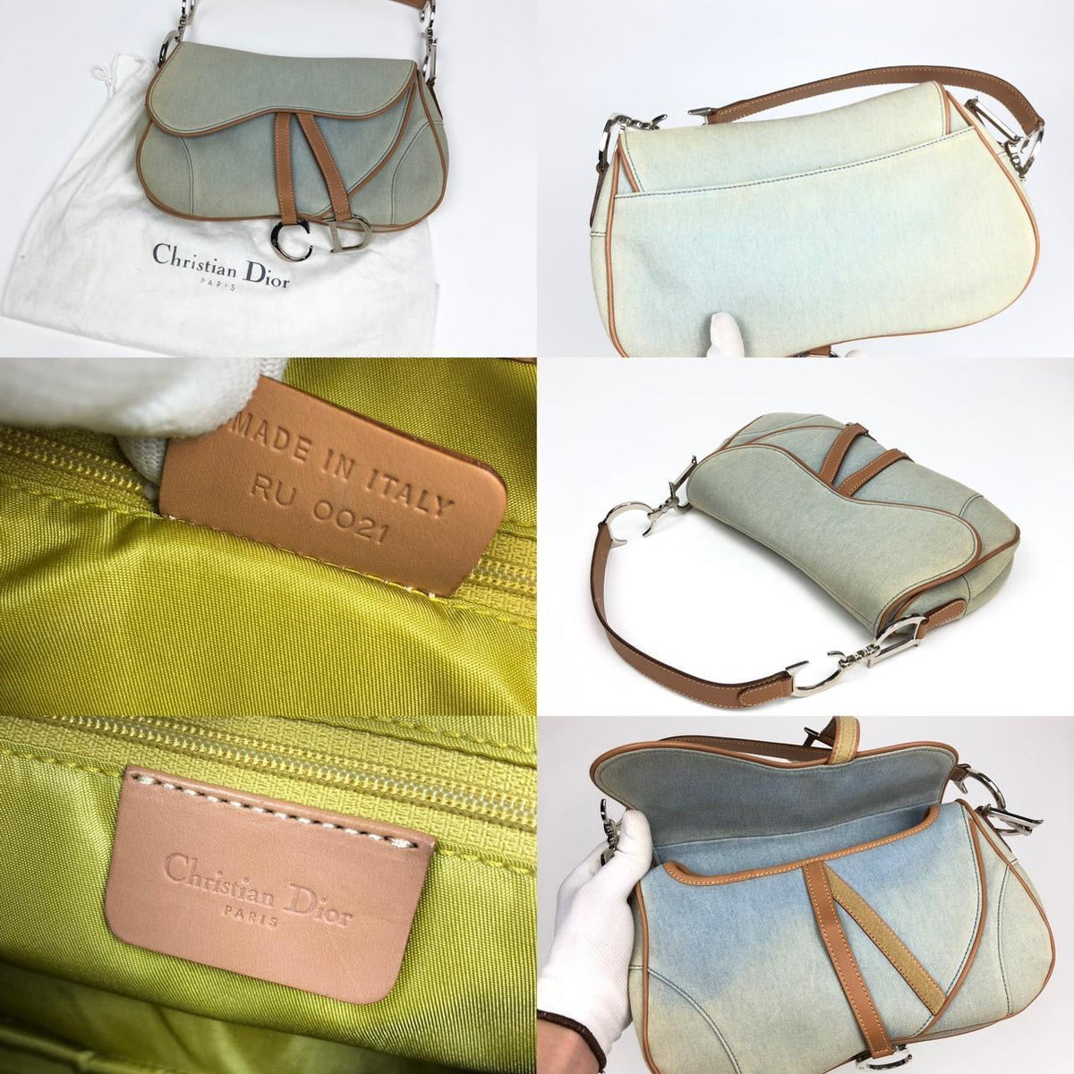 CHRISTIAN DIOR DOUBLE SADDLE BAG