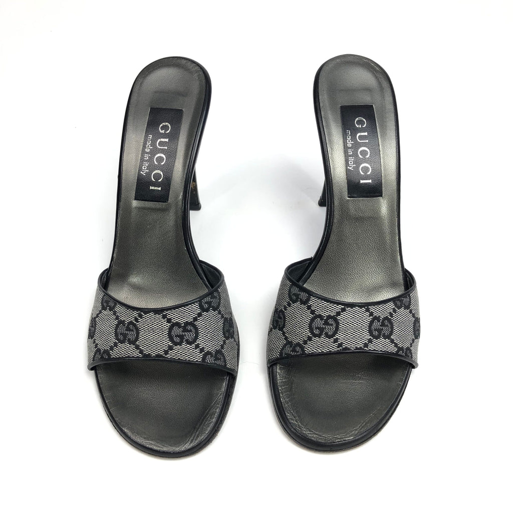 GUCCI MONOGRAM HEELS -  UK 3 / US 5 / EU 36