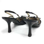 CHANEL LOGO BOW SLING-BACK MULE HEELS - UK 3 / US 5 / EU 36
