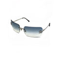 CHANEL BLUE GRADIENT RIMLESS SUNGLASSES