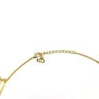 CHRISTIAN DIOR JEWELLED SPELL-OUT NECKLACE