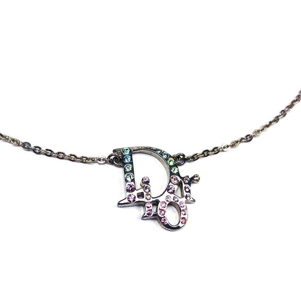 CHRISTIAN DIOR MULTI-COLOUR MONOGRAM NECKLACE