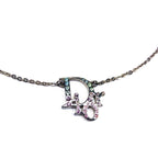 CHRISTIAN DIOR MULTI-COLOUR MONOGRAM NECKLACE