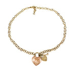 CHRISTIAN DIOR JEWELLED HEART NECKLACE