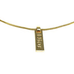CHRISTIAN DIOR TAG NECKLACE