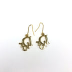 CHRISTIAN DIOR JEWELLED MONOGRAM EARRINGS