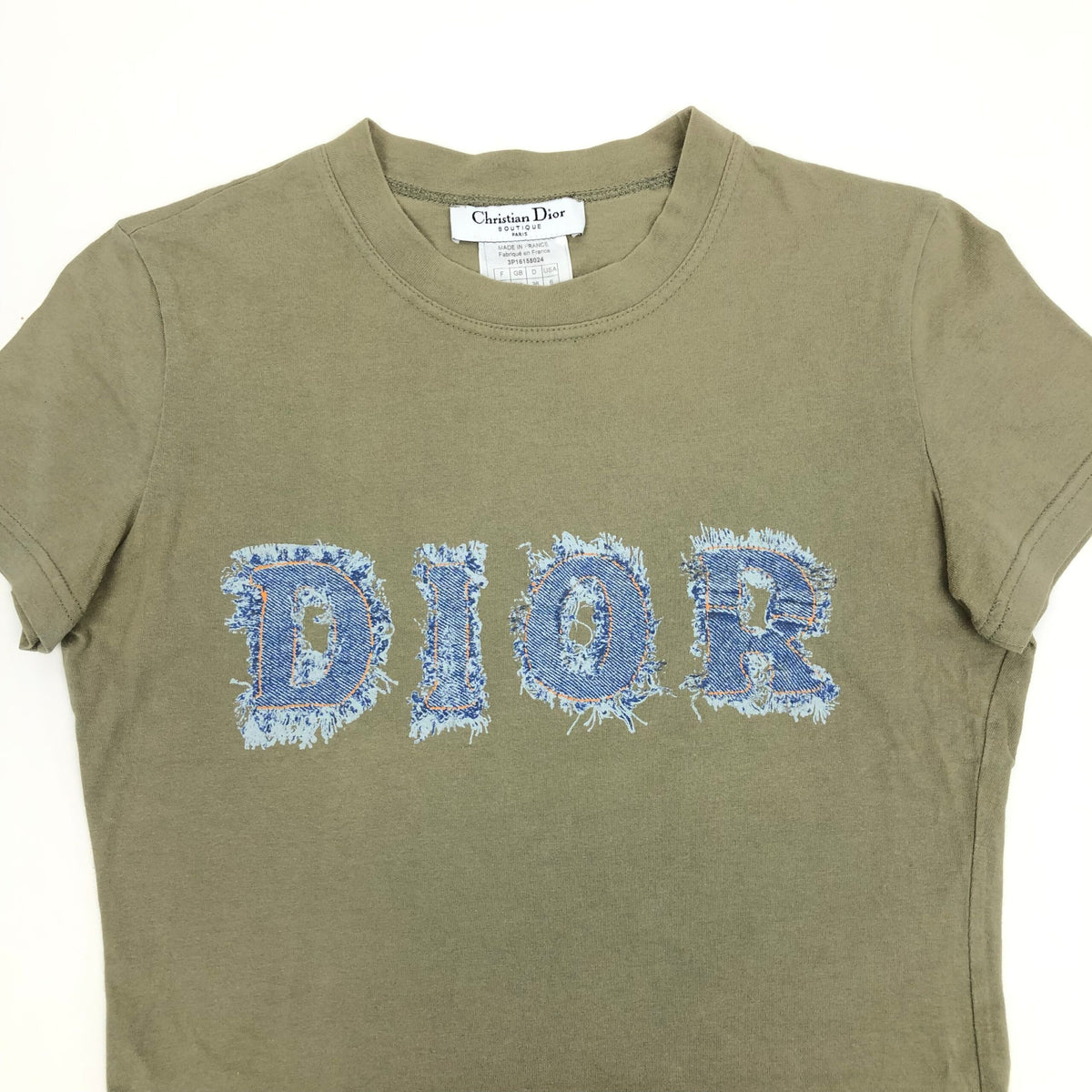 CHRISTIAN DIOR DENIM PRINT T-SHIRT