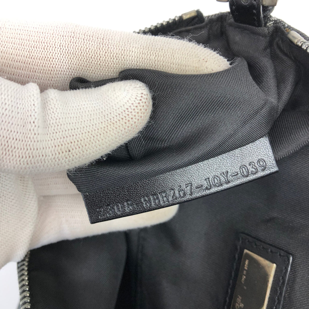 FENDI ZUCCA DENIM SHOULDER BAG