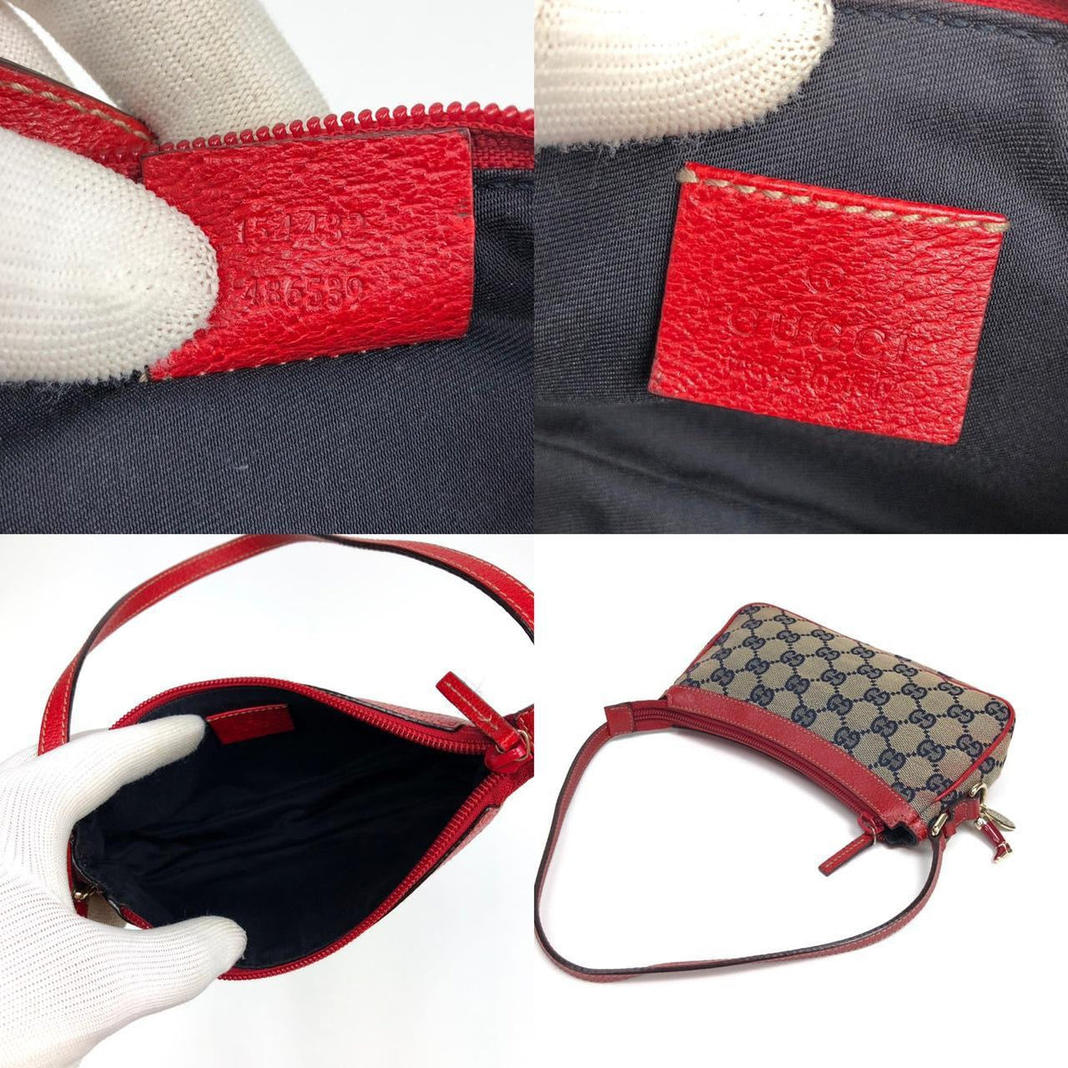 GUCCI MONOGRAM SHOULDER BAG