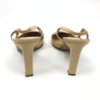 CHANEL LOGO SLING-BACK MULE HEELS