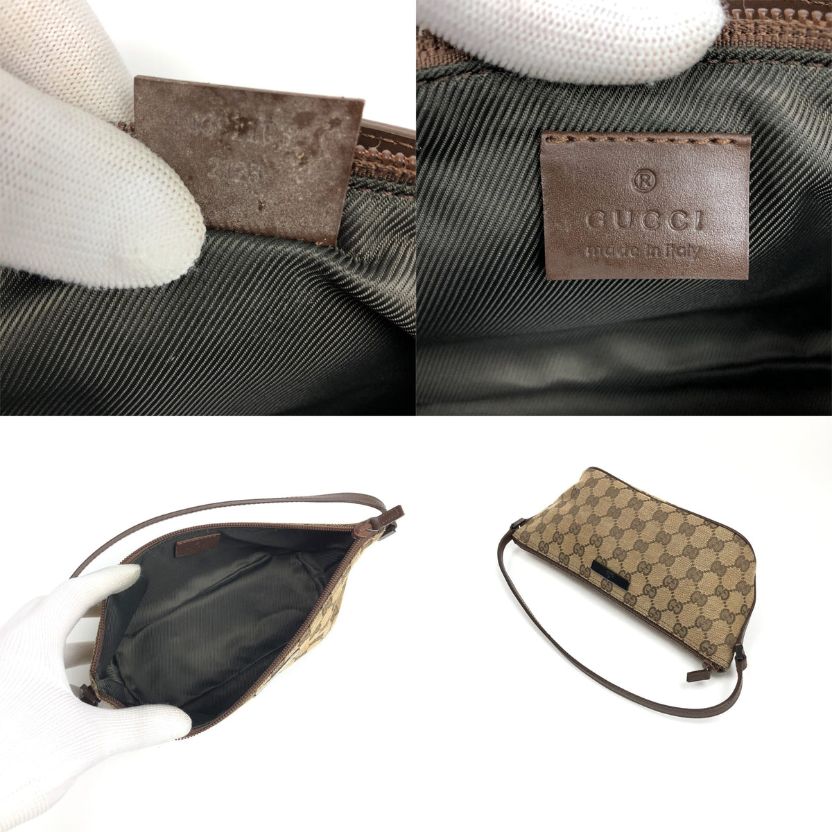 GUCCI MONOGRAM SHOULDER BAG