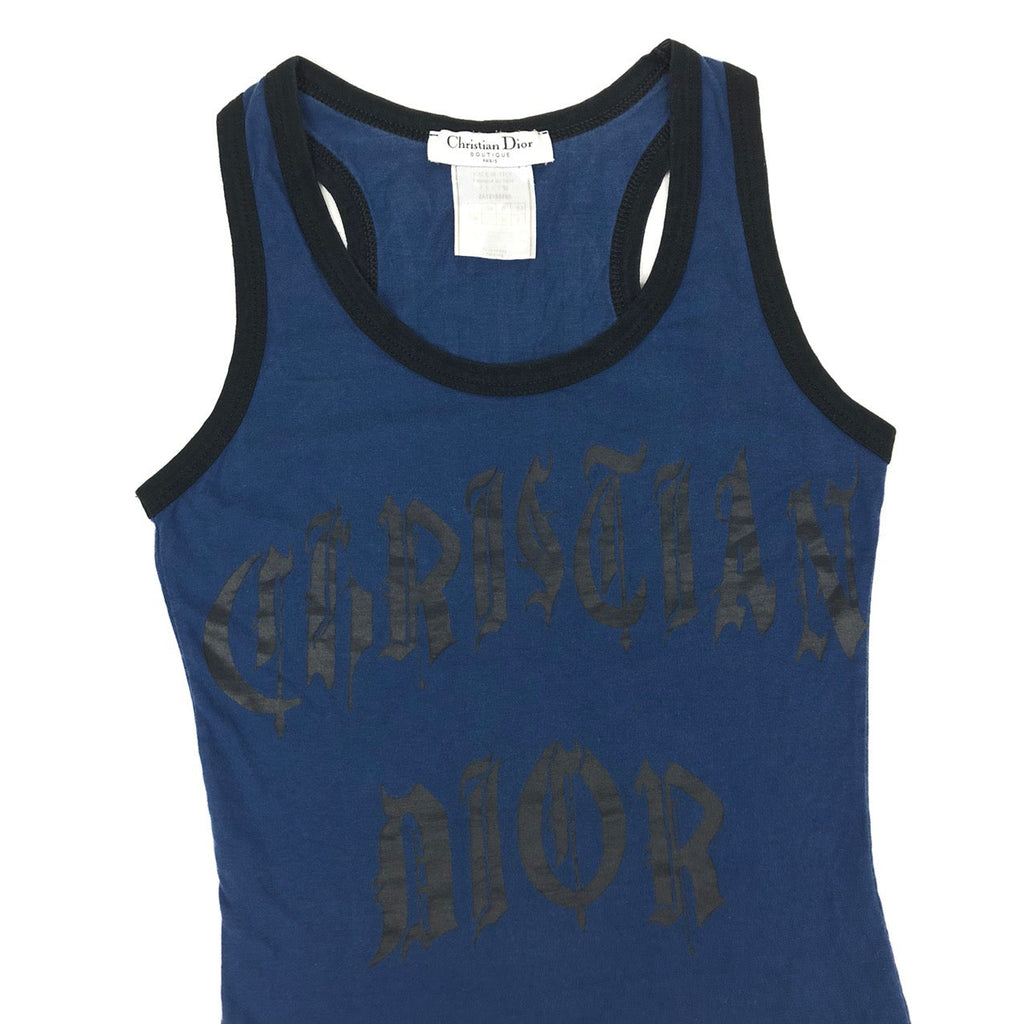 CHRISTIAN DIOR ‘CHRISTIAN DIOR’ GOTHIC LOGO TOP