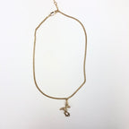 CHRISTIAN DIOR MONOGRAM BUTTERFLY NECKLACE