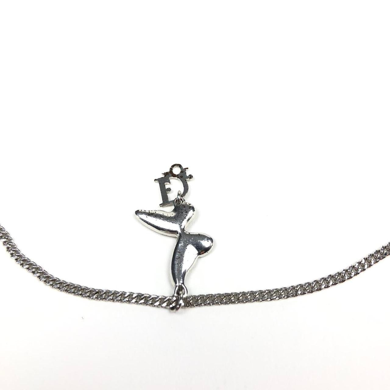 CHRISTIAN DIOR MONOGRAM BUTTERFLY NECKLACE