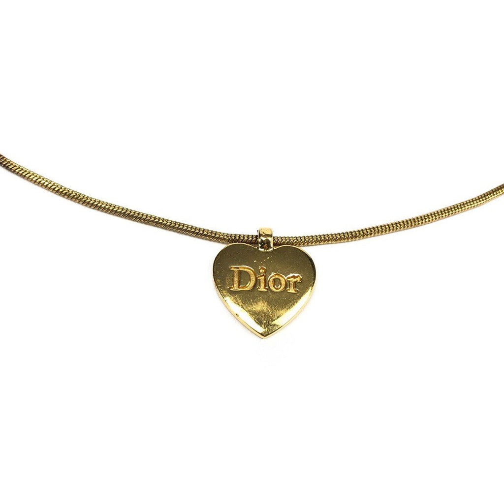 CHRISTIAN DIOR HEART NECKLACE