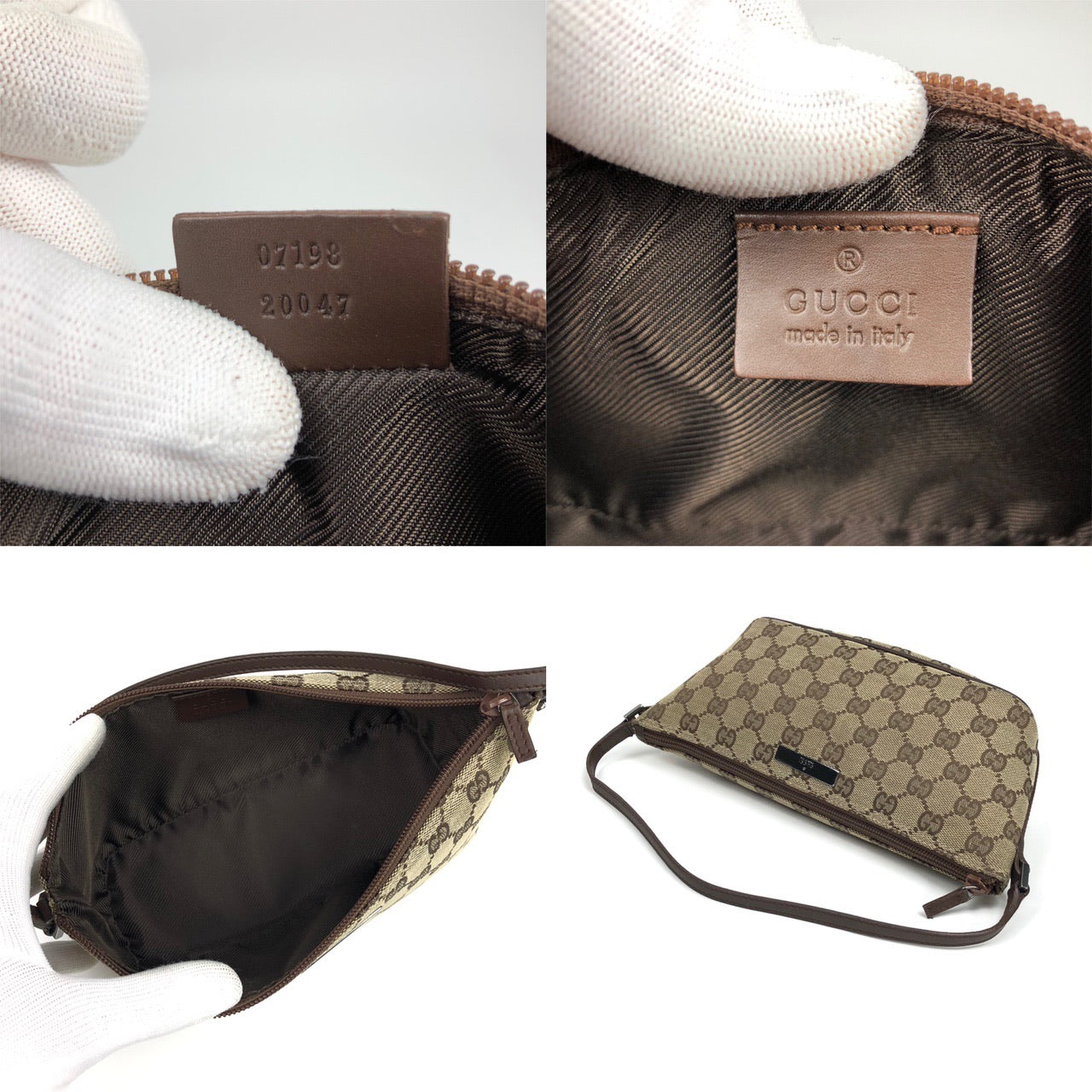 GUCCI MONOGRAM SHOULDER BAG