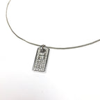 CHRISTIAN DIOR DIAMANTÉ TAG NECKLACE